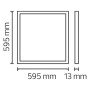 LED Panel Rahmenleuchte 60x60cm CAPELLA-48 48W 6400K