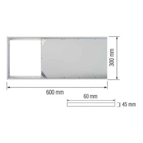 Schraubenloses Rahmenpanel zur Oberflächenmontage Zodiac-24 Frame-3060