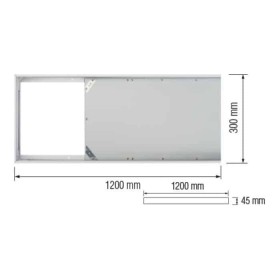 Schraubenloses Rahmenpanel zur Oberflächenmontage Zodiac-36 Frame-30120