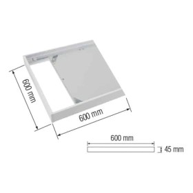 Schraubenloses Rahmenpanel zur Oberflächenmontage Galaksi Frame-6060