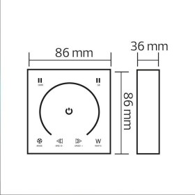 Touch Controller TOUCH-RGB 12 Funktionen