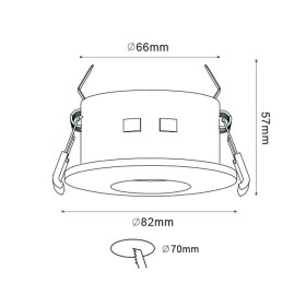 LED Einbauleuchte SARDINIA-R Rund Weiß
