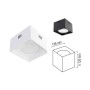 LED Flächenleuchte SANDRA-SQ10 10W schwarz 4200K