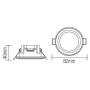 LED Einbaustrahler Einbau PARKER-5 5W 4200K schwarz