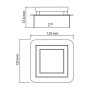 LED Deckenleuchte LIKIA-1 5W Chrom 4000K