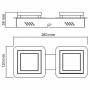 LED Deckenleuchte LIKIA-2 2x5W Chrom 4000K