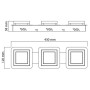 LED Deckenleuchte LIKIA-3 3x5W Chrom 4000K