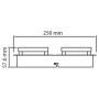 LED Deckenleuchte LIKIA-4 4x5W Chrom 4000K