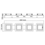 LED Deckenleuchte LIKIA-5 5x5W Chrom 4000K