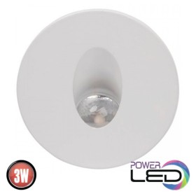LED-Einbau-Treppenhausleuchte RUBY 3W weiß