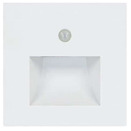 Treppenhaus-Einbauleuchte LED mit PIR-Sensor DIAMOND 1W WEISS 4200K 110-265V