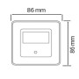 Treppenhaus-Einbauleuchte LED mit PIR-Sensor DIAMOND 1W WEISS 4200K 110-265V
