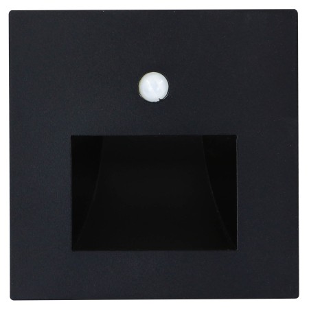 LED-Einbauleuchte für Treppenhäuser mit PIR-Sensor DIAMOND 1W SCHWARZ 4200K 110-265V