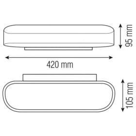 LED Dekorative Wandleuchte BELEN-12 12W Weiß 4000K