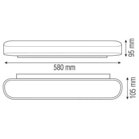 LED Dekorative Wandleuchte BELEN-18 18W Weiß 4000K
