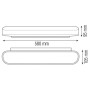 LED Dekorative Wandleuchte BELEN-18 18W Weiß 4000K