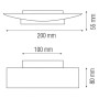 LED Wandleuchte RODOS-3 3W Weiß 4000K