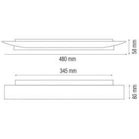 LED Wandleuchte RODOS-12 12W Weiß 4000K