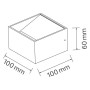 LED Wandleuchte TRUVA Weiß 4200K 8W