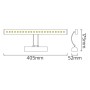 LED Deko-Beleuchtung Spiegel- und Bilderleuchte FLAMINGO-4 4W Chrom 4200K
