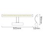 LED Deko-Beleuchtung Spiegel- und Bilderleuchte FLAMINGO-6 6W Chrom 4200K