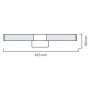 LED Spiegel-Bilderleuchte TERN-12W, 4200K