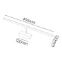 LED Deko-Beleuchtung Spiegel- und Bilderleuchte CANARY-8 8W Chrom 4200K
