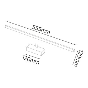 LED Deko-Beleuchtung Spiegel- und Bilderleuchte CANARY-12 12W Chrom 4200K