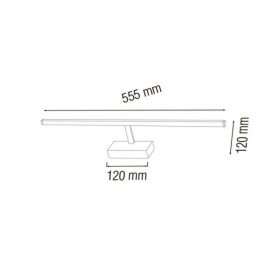 LED Dekobeleuchtung Spiegel- und Bilderleuchte CANARY-12 12W Schwarz 4200K