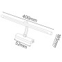 LED Deko-Beleuchtung Spiegel- und Bilderleuchte PHOENIX-8 8W Chrom 4200K
