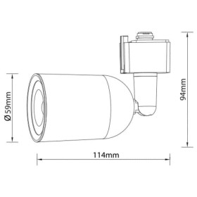 LED Schienenleuchte ARIZONA-5 5W weiß 4200K