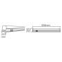 90cm LED Linear Lichtleiste SIGMA-10 10W 6400K