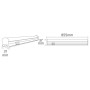 Led-Lichtleiste Linearlampe OMEGA-12 12W 6400K 90CM