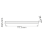 LED-Lichtleiste Linearlampe STREAM-30 30W 6400K 120CM