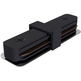 Schienenlichtverbinder GERADE Verbinder / Max. 16A, Schwarz