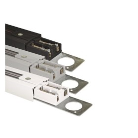 2m Lichtschiene - Stromversorgung über einphasige Schiene für LED / Max. 16A, Schwarz