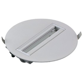 Monopoint Lampensockel für Stromschiene, rund, weiß
