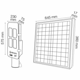 LED Solar Straßenlaterne LAGUNA-200 200W 6400K Schwarz