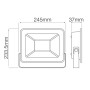 LED Flutlicht-Aussenstrahler mit PIR-Sensor LEON/S-100 100W 6400K IP65 Schwarz