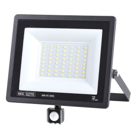 LED Flutlicht-Aussenstrahler mit PIR-Sensor LEON/S-50 50W 6400K IP65 Schwarz