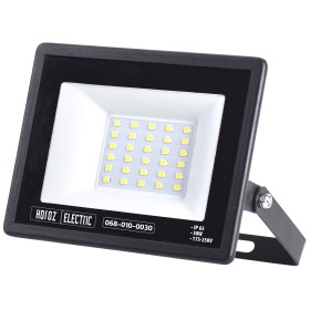LED Flutlicht-Aussenstrahler LEON-30 30W Schwarz 6400K IP65