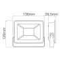 LED Flutlicht-Aussenstrahler LEON-30 30W Schwarz 6400K IP65