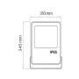 LED-Projektor LEOPAR-150 150W Schwarz 6400K IP65
