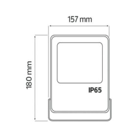 LED-Projektor LEOPAR-20 20W Schwarz 6400K IP65