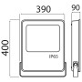 LED-Projektor LEOPAR-200 200W Schwarz 6400K IP65