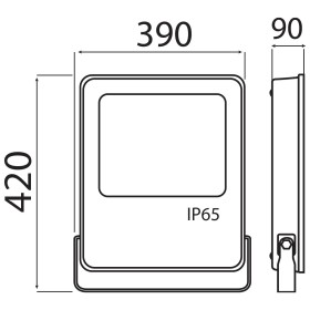 Proiettore LED LEOPAR-400 400W Nero 6400K IP65