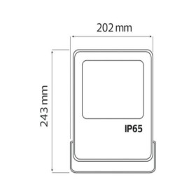 Proiettore a LED LEOPAR-50 50W Nero 6400K IP65