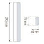 LED wiederaufladbare Notlampe MALDINI-2 13W