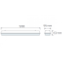 LED-Chip Feuchtraum-Wannenleuchte MEDUSA-36 36W 120cm 6400K IP65
