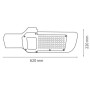 LED Straßenlaterne ORLANDO-100 100W 6400K Schwarz